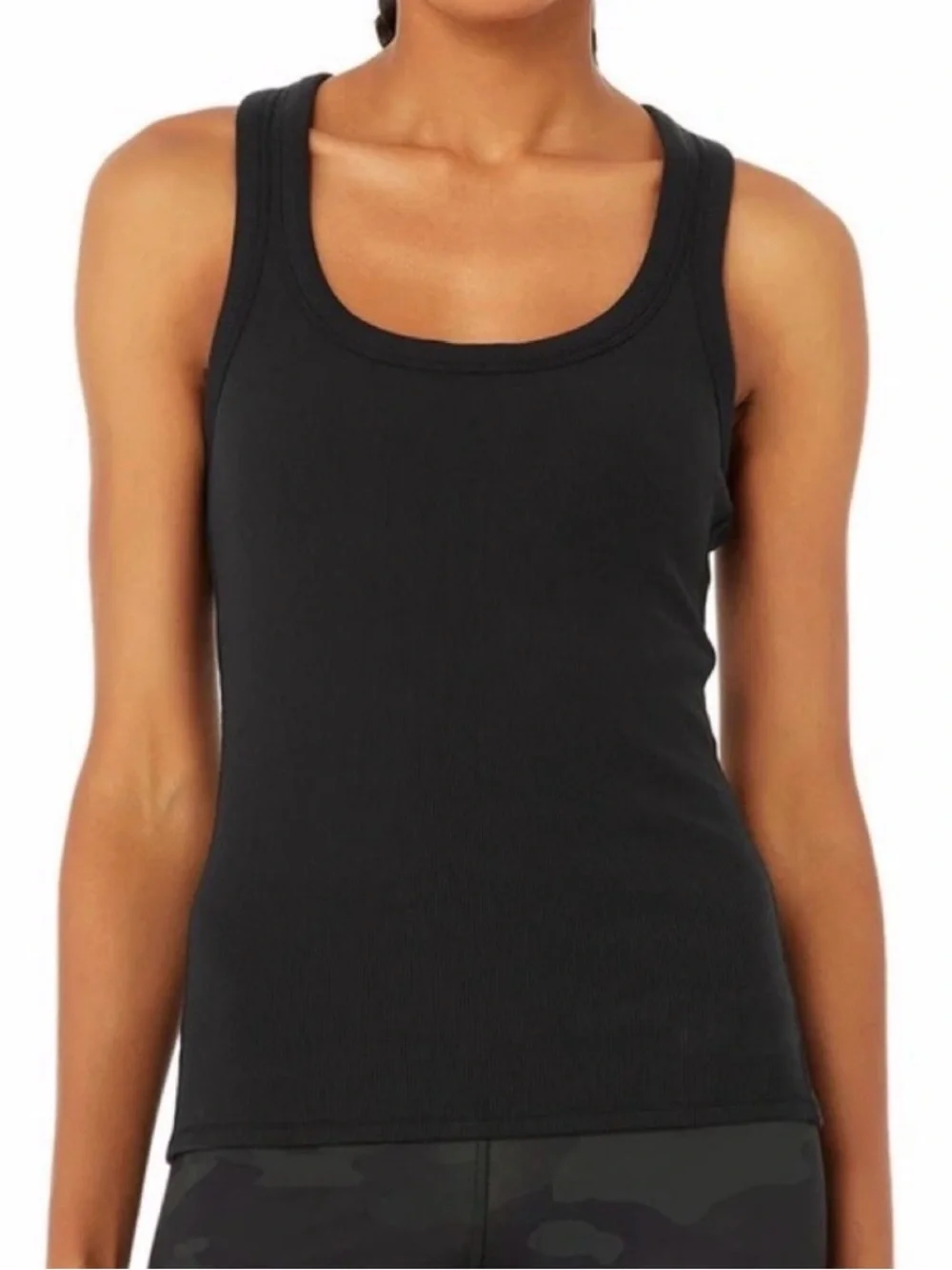 ALO Yoga Built-In Shelf Bra Tank- Black/ Size Small